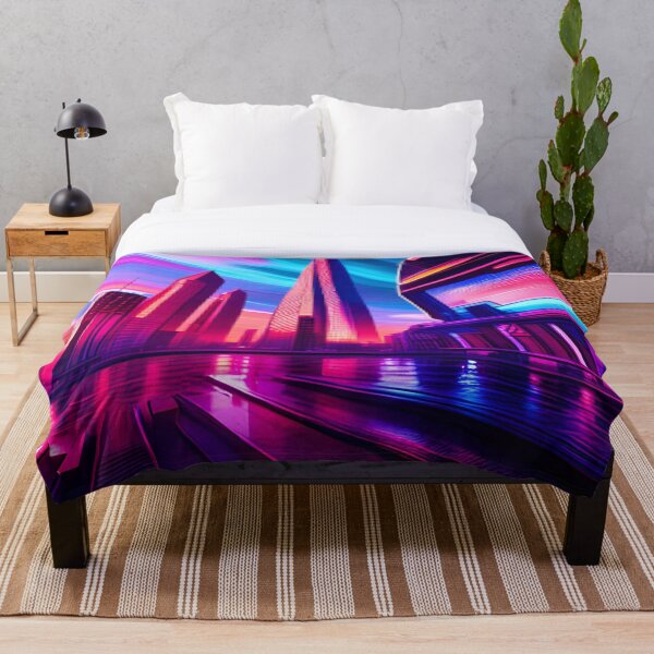 Item preview, City Under Neon Clouds designed and sold by Ink Art Design.