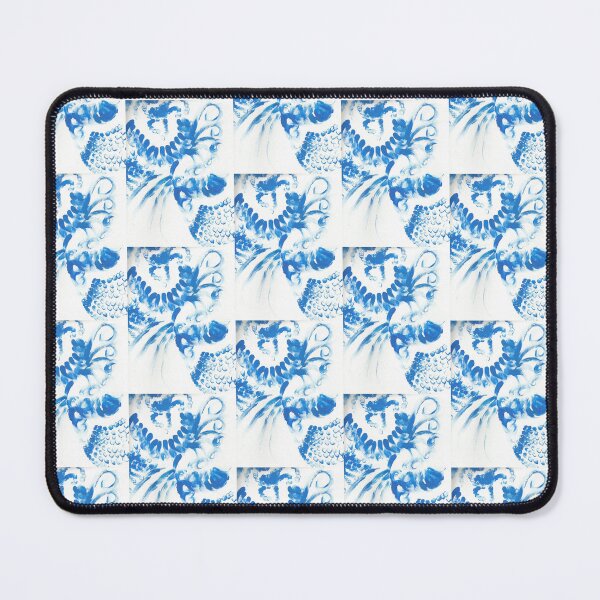 Item preview, Blue spots in abstract waves designed and sold by Cosmonauta257.