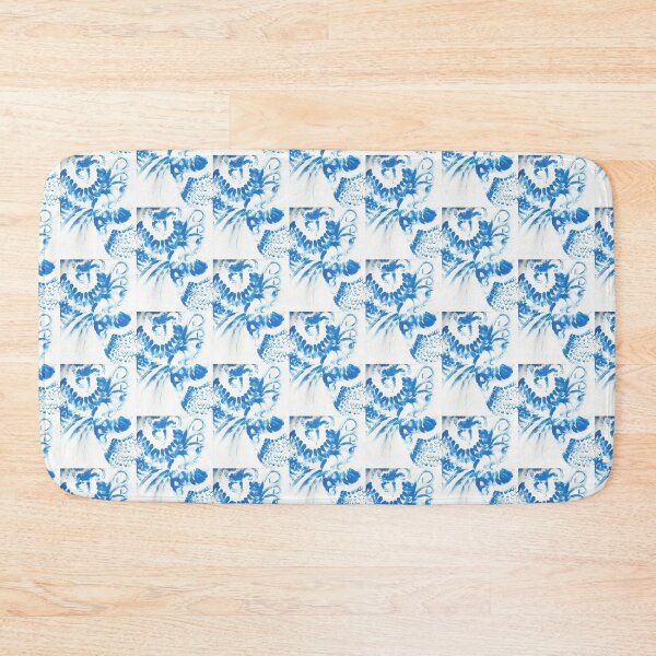 Item preview, Blue spots in abstract waves designed and sold by Cosmonauta257.