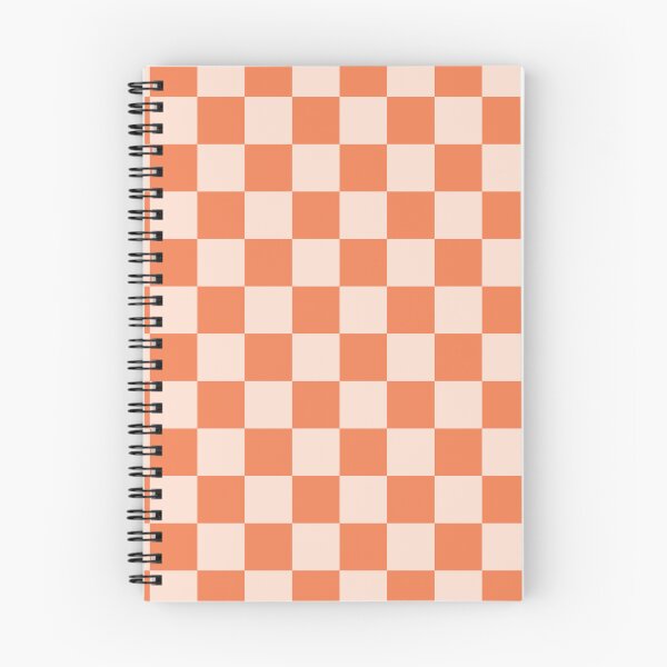 Artikelvorschau, Retro-Orange-Schachbrettmuster entworfen und verkauft von BlossomNote.