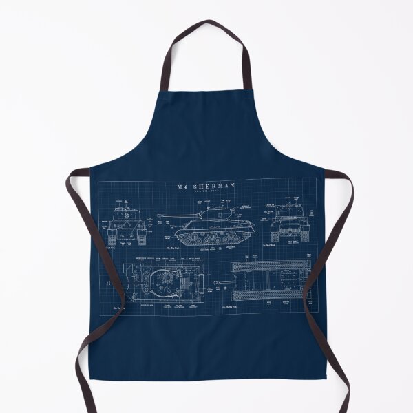 Item preview, M4 SHERMAN Medium Tank (Navy Blueprint) designed and sold by BGALAXY.