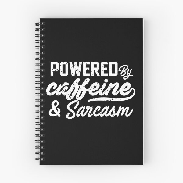 Item preview, Powered By Caffeine & Sarcasm Funny Shirts For Dad designed and sold by linda00007.