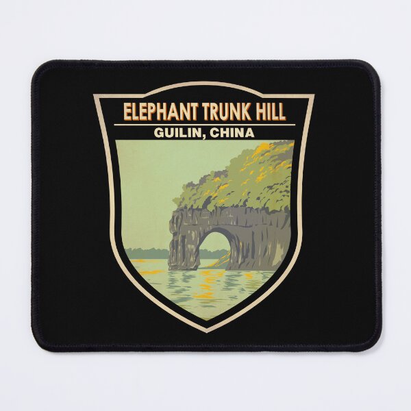 Item preview, Elephant Trunk Hill China Badge designed and sold by KrisSidDesigns.