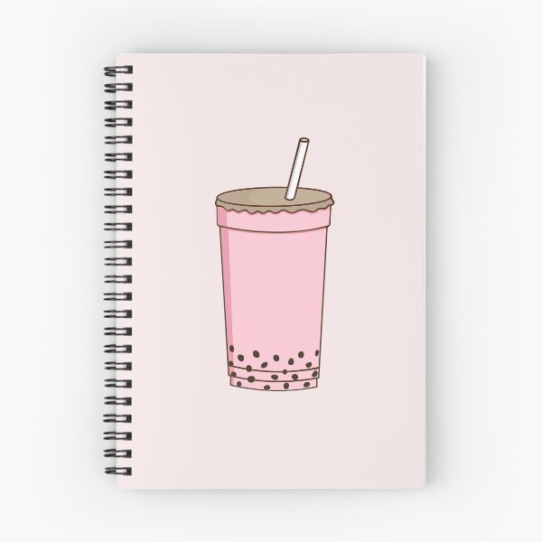 Aperçu de l'œuvre Strawberry Bubble Tea créée et vendue par peachesandfizz.