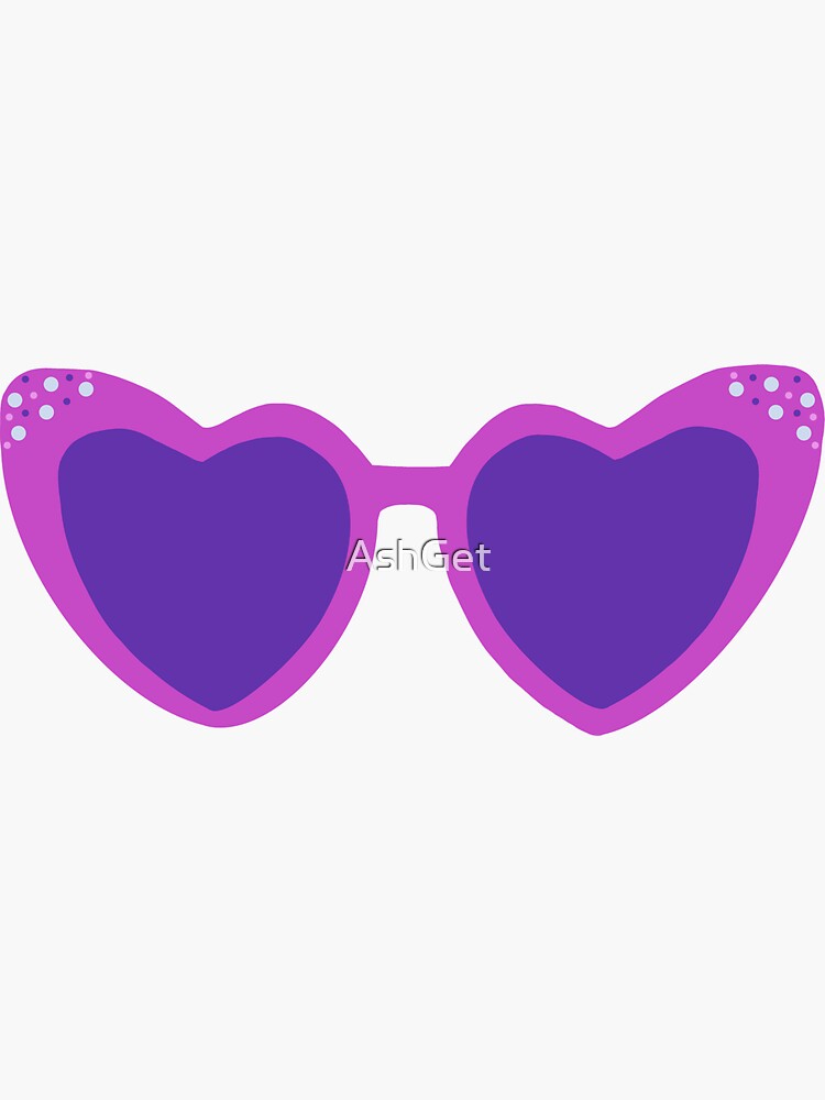 Aviator sunglasses Purple, Heart Glasses s, violet, magenta, shutter Shades  png | PNGWing