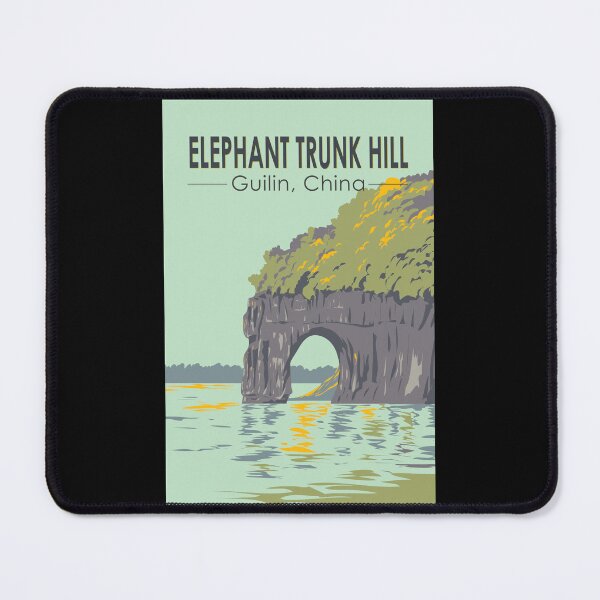 Item preview, Elephant Trunk Hill China Travel Art Vintage designed and sold by KrisSidDesigns.