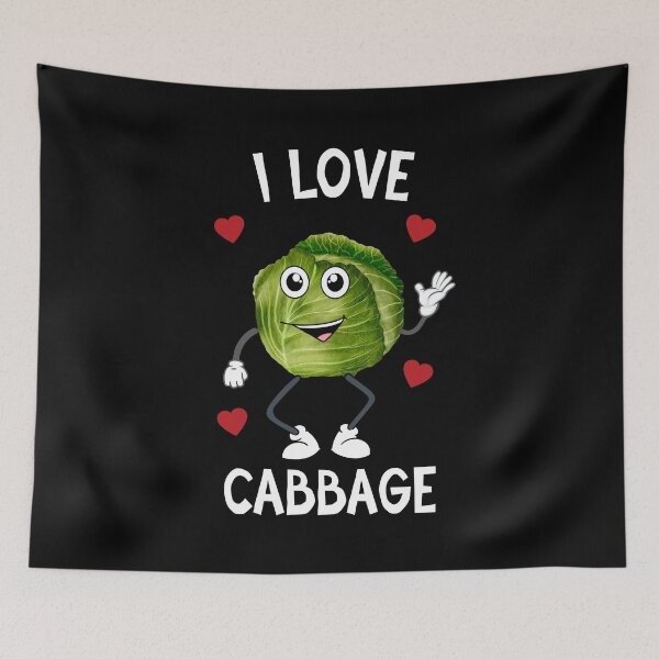 Item preview, I love cabbage designed and sold by SunnyFunnyArt.