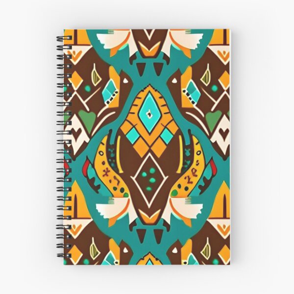 Item preview, Abstract Buffalo: Stunning Brown, Yellow and Teal Green Colors with Striking Design designed and sold by steph5477.