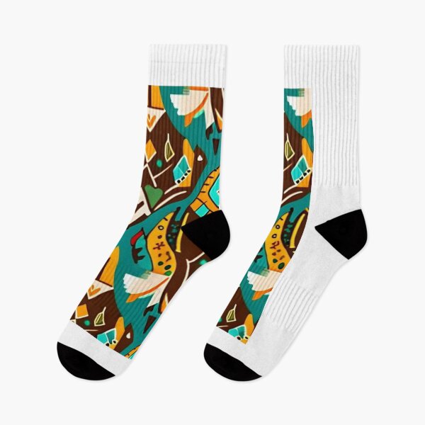 Item preview, Abstract Buffalo: Stunning Brown, Yellow and Teal Green Colors with Striking Design designed and sold by steph5477.
