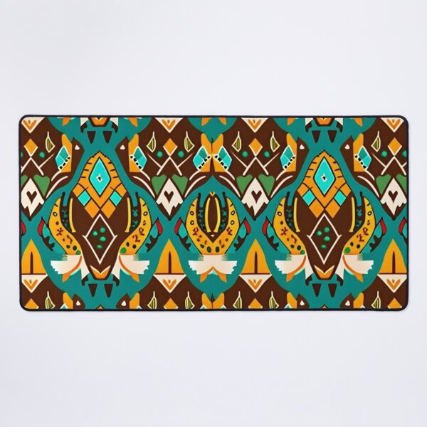 Item preview, Abstract Buffalo: Stunning Brown, Yellow and Teal Green Colors with Striking Design designed and sold by steph5477.