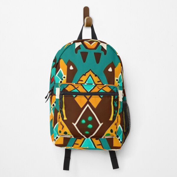Item preview, Abstract Buffalo: Stunning Brown, Yellow and Teal Green Colors with Striking Design designed and sold by steph5477.