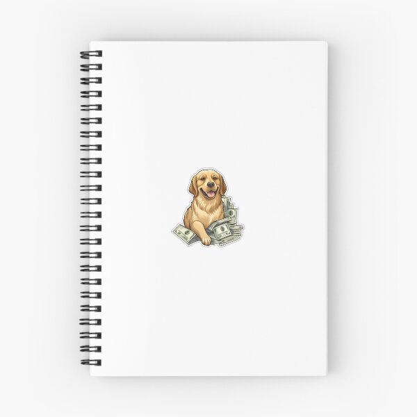Item preview, Cash Paw-tastic: Funny Golden Retriever Sticker with a Money Stack designed and sold by Heatwavesticker.
