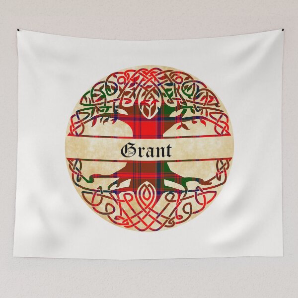 Item preview, Grant Tree of Life Clan Scottish Surname tartan designed and sold by BagTown Clans.