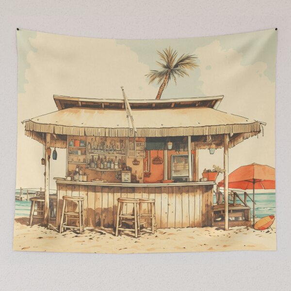 Item preview, A 1980s Beach Bar designed and sold by GoodOldVintage.