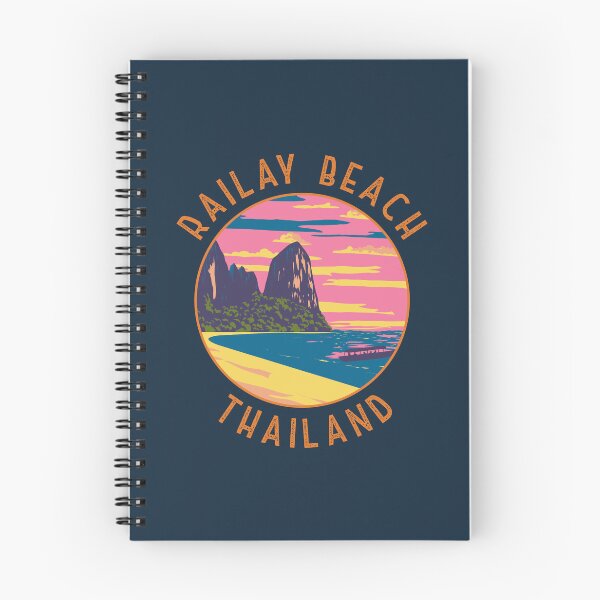Item preview, Railay Beach Thailand Retro Distressed Circle designed and sold by KrisSidDesigns.