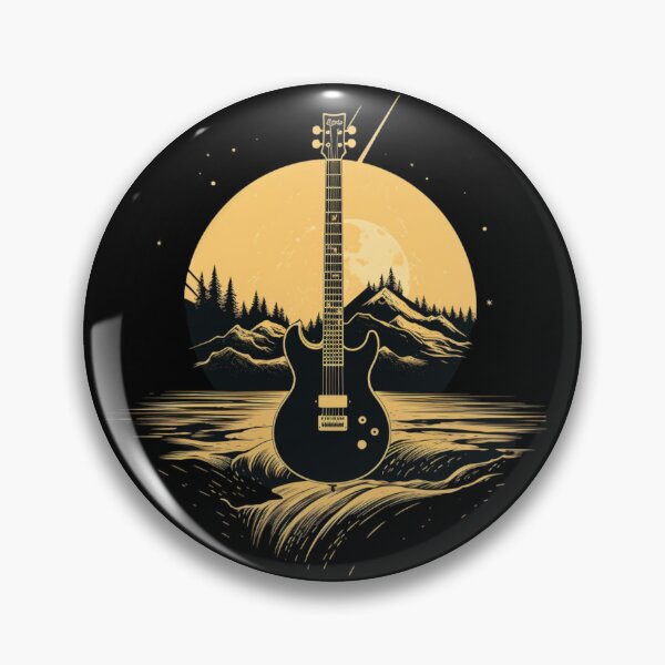 Item preview, Harmony of Music, guitar, landscape designed and sold by PrintDesignLab.