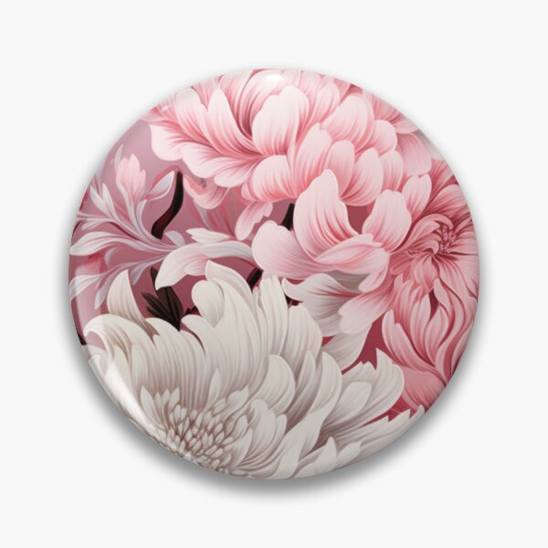 Aperçu de l'œuvre Whispering Petals II : délicatesse florale rose éthérée et argentée créée et vendue par OurBarcode.