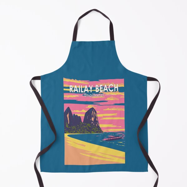 Item preview, Railay Beach Thailand Travel Art Vintage designed and sold by KrisSidDesigns.