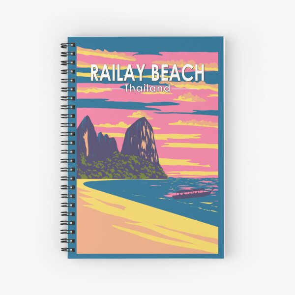 Item preview, Railay Beach Thailand Travel Art Vintage designed and sold by KrisSidDesigns.