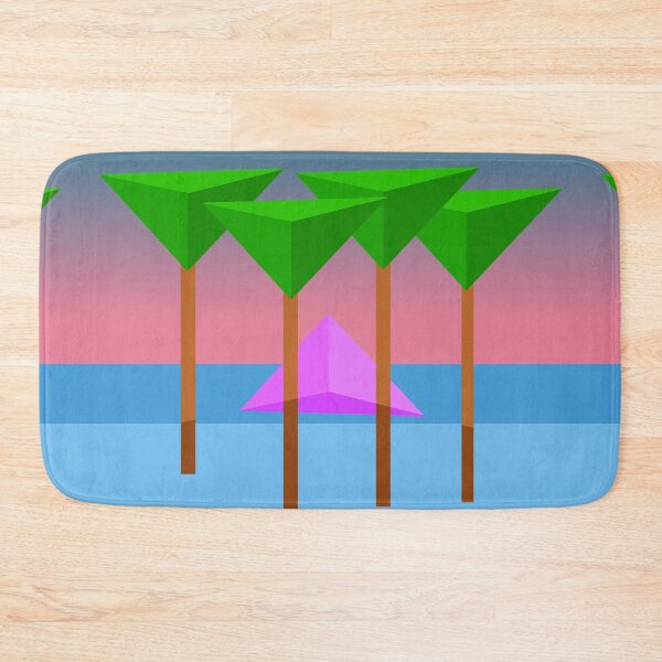 Item preview, Abstract Illustration - Surreal Vaporwave Beach designed and sold by MusicArtAndGrind.