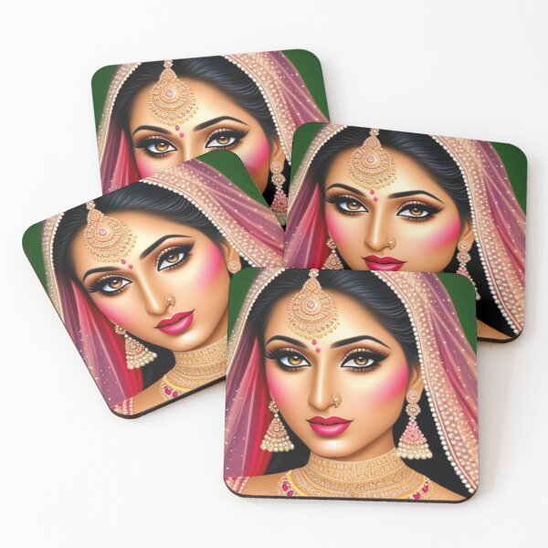 Item preview, Desi bride 3d textured art  designed and sold by Roxburylane.
