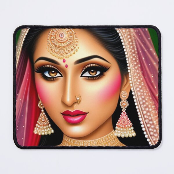 Item preview, Desi bride 3d textured art designed and sold by Roxburylane.