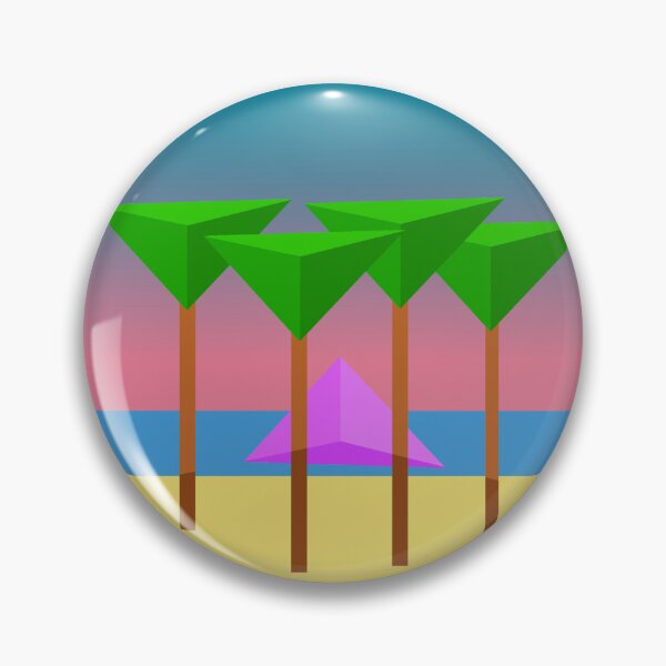 Item preview, Abstract Geometric Illustration - Vaporwave Beach designed and sold by MusicArtAndGrind.