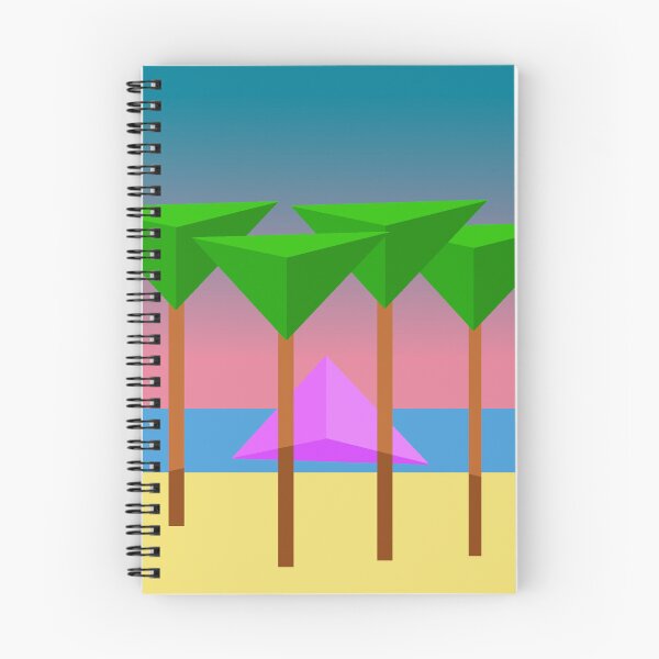 Item preview, Abstract Geometric Illustration - Vaporwave Beach designed and sold by MusicArtAndGrind.