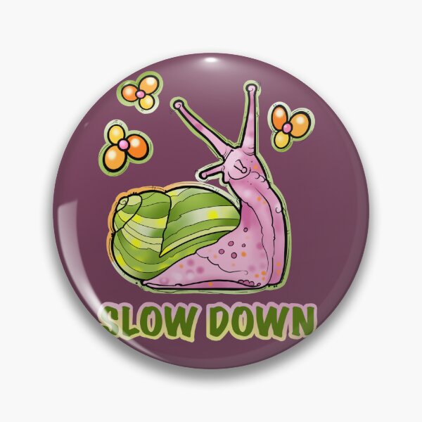 Item preview, Slow down, cute snail and flowers design designed and sold by weilertsen.