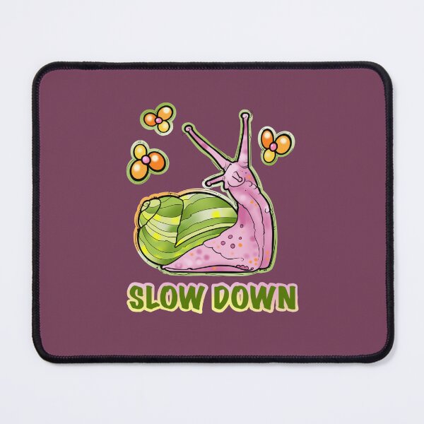 Item preview, Slow down, cute snail and flowers design designed and sold by weilertsen.