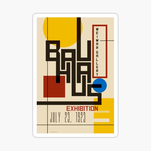 Aperçu de l'œuvre Affiche Bauhaus I créée et vendue par Martin Geller.