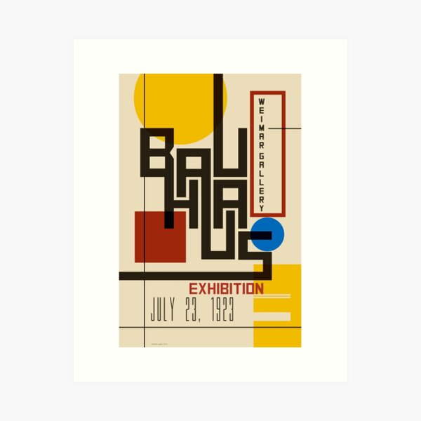 Affiche Bauhaus I Impression artistique