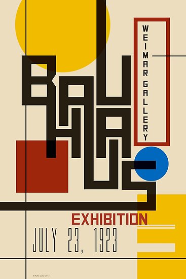 "Bauhaus Poster I" Posters by BLTV