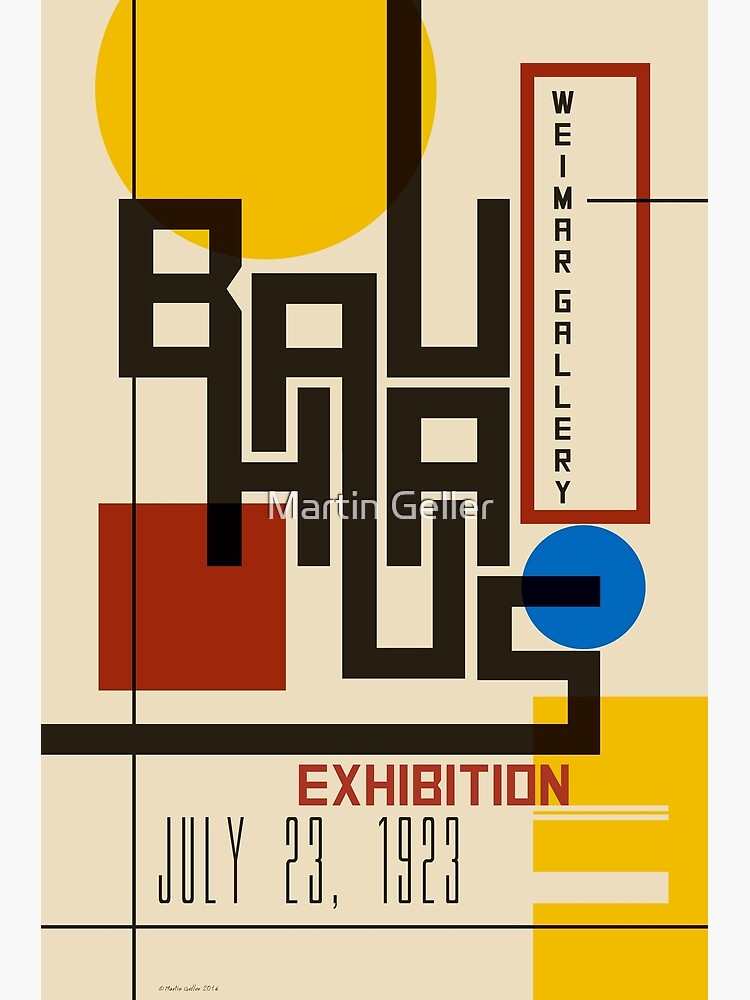 Aperçu 3 sur 3. Impression photo avec l'œuvre Affiche Bauhaus I créée et vendue par Martin Geller.