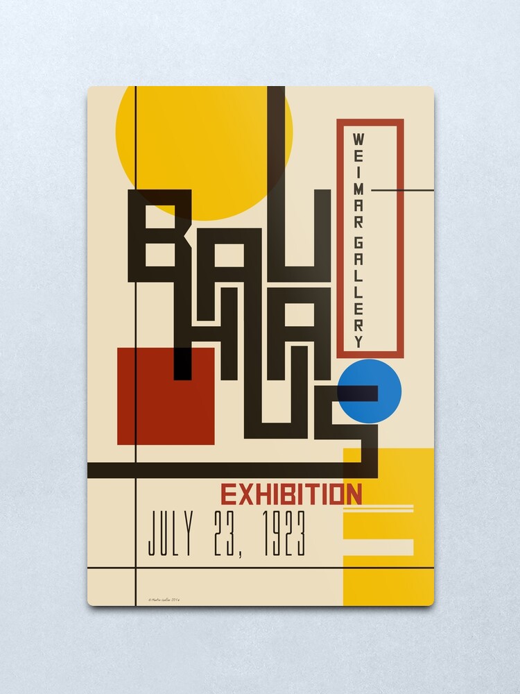 Alternate view of Bauhaus Poster I Metal Print