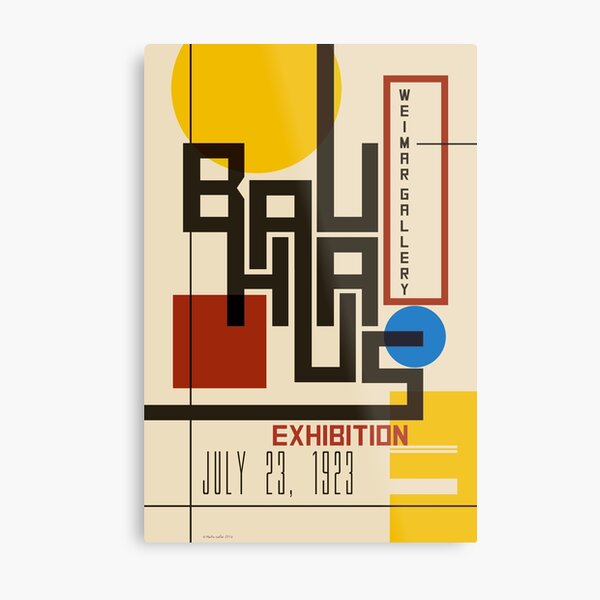 Affiche Bauhaus I Impression métallique
