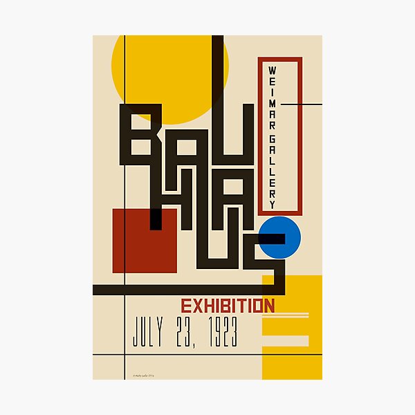 Item preview, Bauhaus Poster I designed and sold by Martin Geller.
