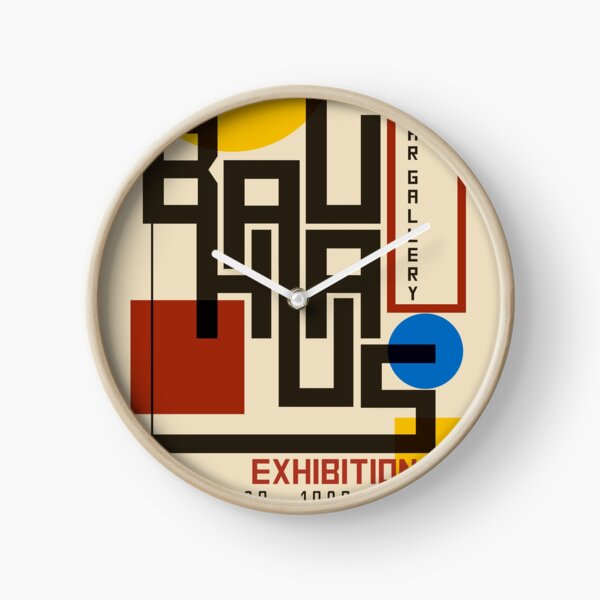 Bauhaus Poster I Clock