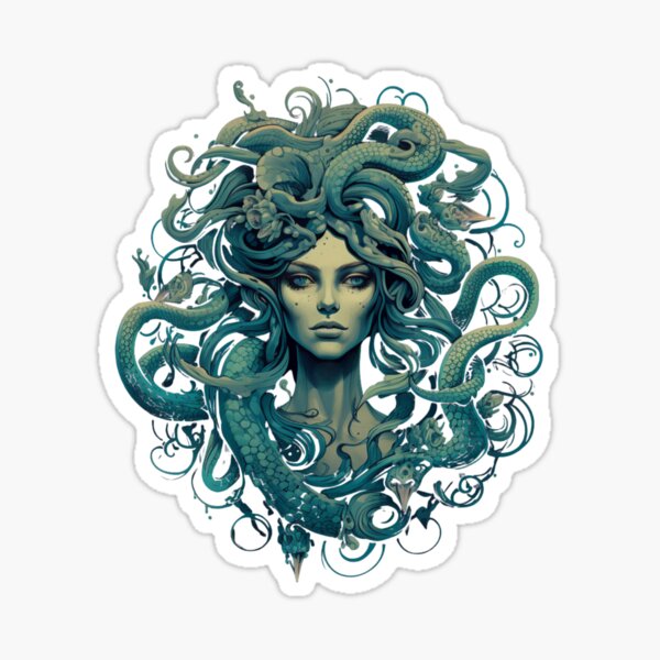 Medusa Gorgon Sticker for Sale by Scott Jackson