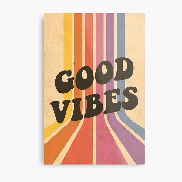 Good Vibes Metal Print