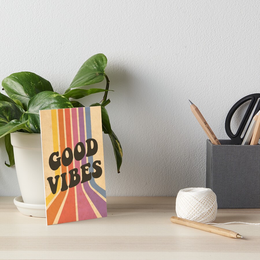 Good Vibes Art Board Print