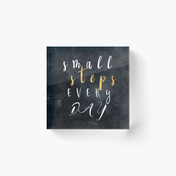 Item preview, Small Steps Every Day #motivation #quotes designed and sold by JBJart.