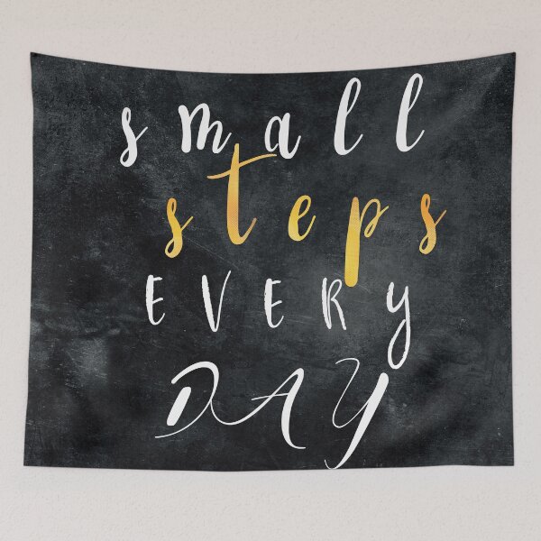 Item preview, Small Steps Every Day #motivation #quotes designed and sold by JBJart.