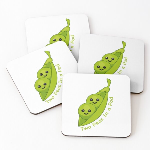 Item preview, Two Peas In a Pod! Cute Pea cartoon illustration designed and sold by PMCreative.