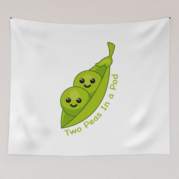 Item preview, Two Peas In a Pod! Cute Pea cartoon illustration designed and sold by PMCreative.