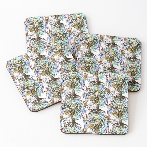 Item preview, Silent Guardians: The Mandala Tree of Wolf and Rose designed and sold by Everpop.