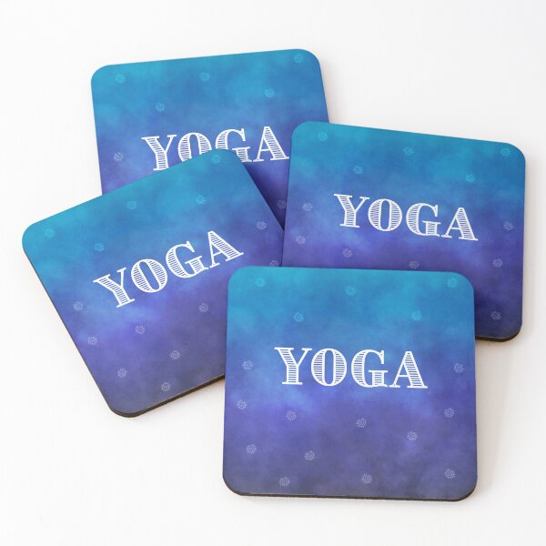 Item preview, Yoga on blue background designed and sold by studio468.