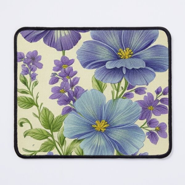 Item preview, blue violet flowers pattern designed and sold by Luciano da Silva Barbosa.