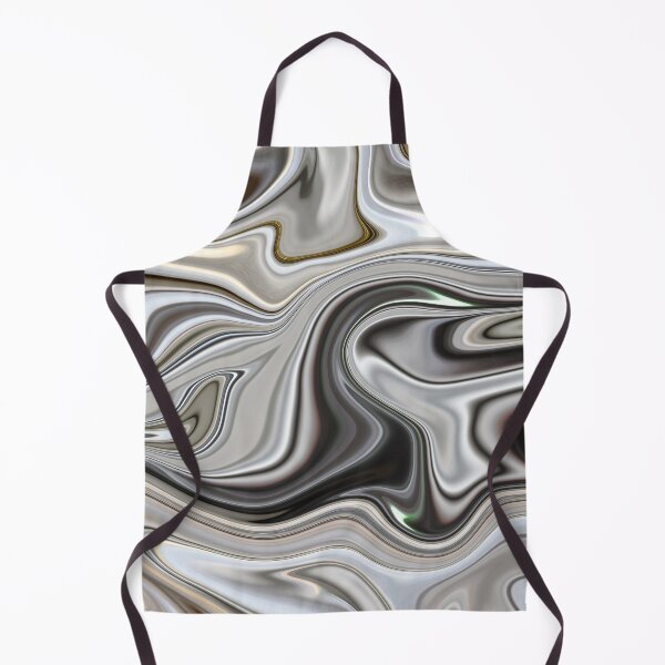 Item preview, Shinny silver liquid paint marble pattern designed and sold by 1Celery.