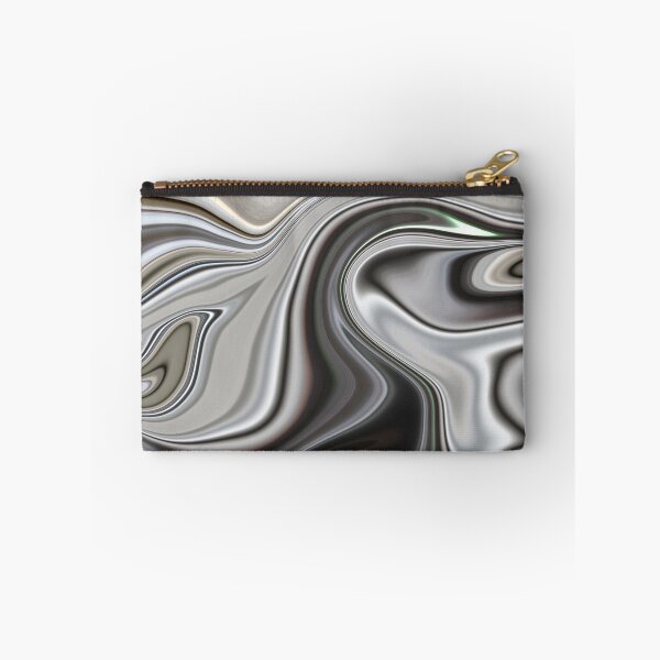 Item preview, Shinny silver liquid paint marble pattern designed and sold by 1Celery.